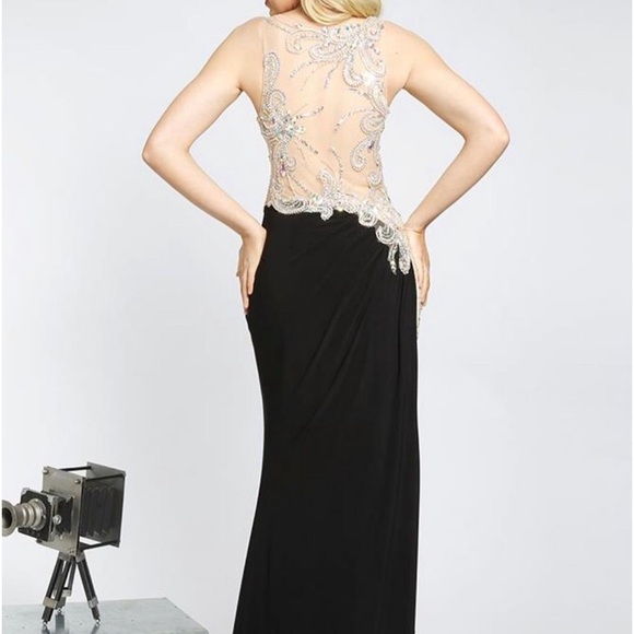 Jovani Cache Black Jeweled Formal Gown - Picture 3 of 8